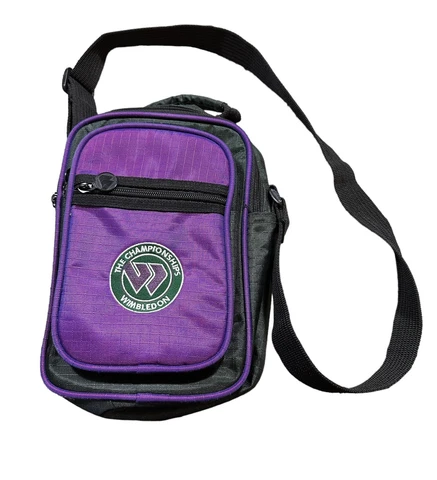 Vintage Wimbledon Championships Tennis Fanny Pack Shoulder Strap Bag Purse Cover