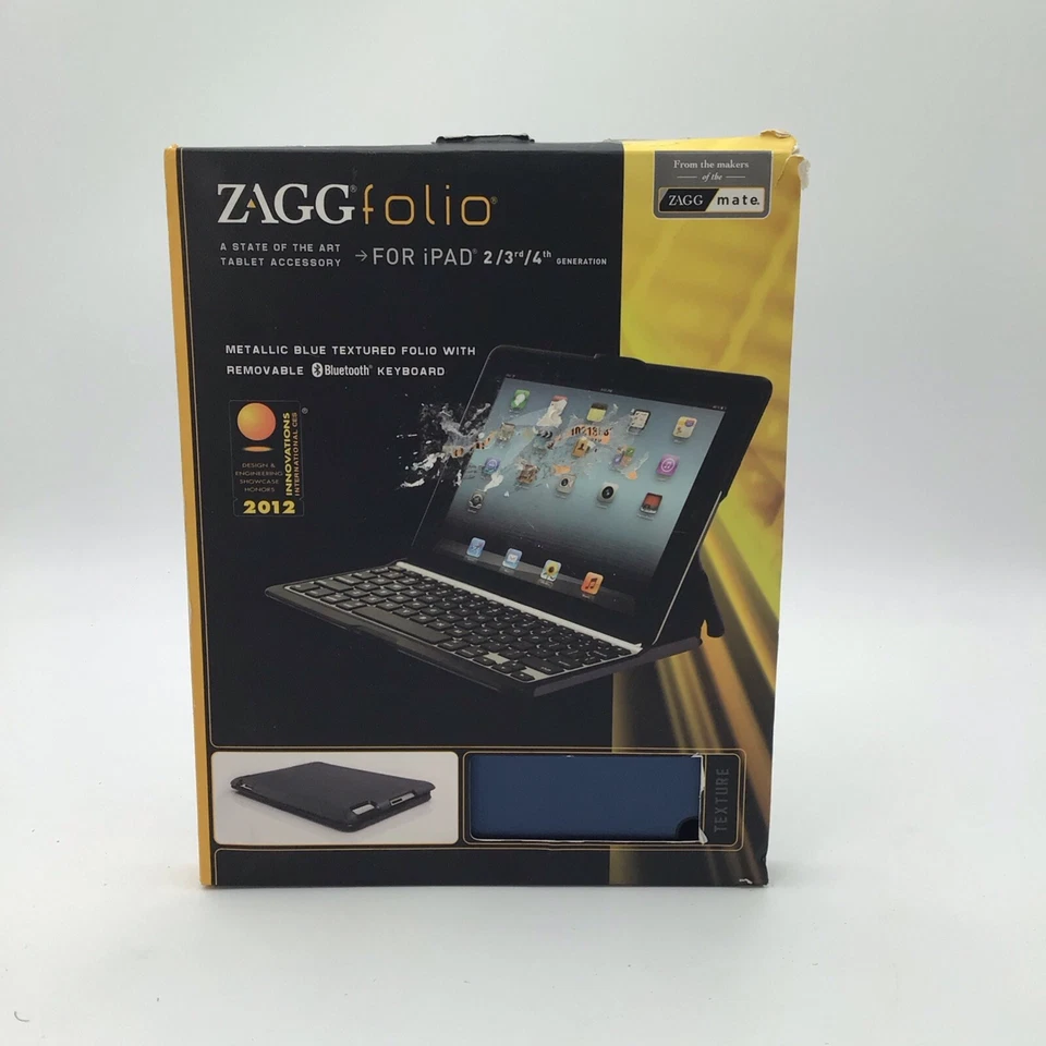 Funda con teclado ZAGG Folio retroiluminada Bluetooth para iPad 2da/3ª generación Foto 1 de 4
