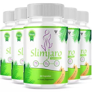 (5 Pack) SlimJaro Health Capsules, SlimJaro Advanced Wellness (300 Capsules) - Picture 1 of 9