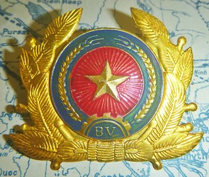 Rare Officers Badge - Bao Ve - VC Police - POW GUARDS  - Vietnam War - C.297 - Picture 1 of 4