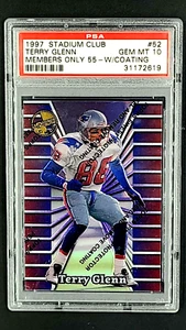 1997 Topps Stadium Club Members Only 55 #52 Terry Glenn w/ Coating PSA 10 POP 2 - Picture 1 of 11