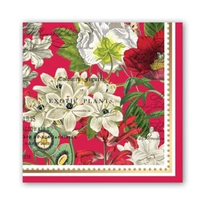 Michel Design Works White Christmas Holiday 20 Triple Ply Paper Luncheon Napkins - Picture 1 of 2