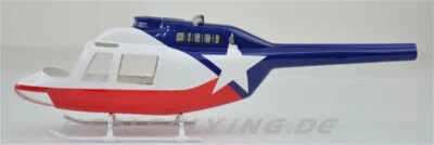 ROBAN 450 B206 RC Helicopter Fuselage Jet Ranger News Chopper ALIGN T-REX450X - Image 1 of 4