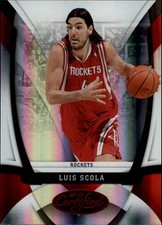 2009-10 Certified Mirror Red Houston Rockets Basketball Card #7 Luis Scola/250