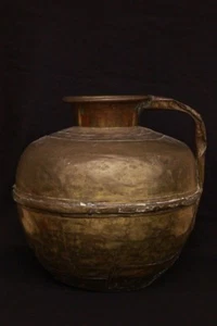 Vaso con manico antico in lega / leghe miste 38 x 40 metallo anfora vase - Picture 1 of 9