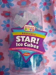 CUBITOS DE HIELO REUTILIZABLES STAR OF DAVID SE CONGELAN DE NUEVO SIN AGUA - Imagen 1 de 3