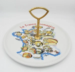La France Fromagére rundes Käse Leckerbissen Tablett mit Griff Made in France - Bild 1 von 4