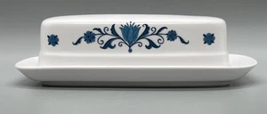 Noritake Progression Blue Haven Butterdose Boden und Deckel Vintage - Bild 1 von 8