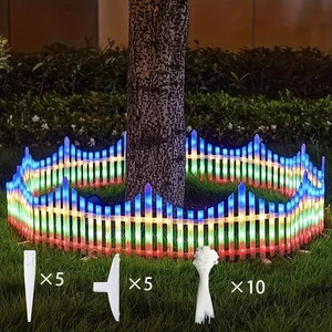 Christmas Tree Skirt LED Light Up Folding Fence Festive Xmas Decoration - Picture 1 of 9