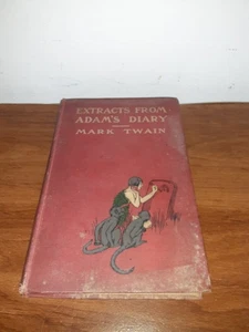 MARK TWAIN Extracts From Adams Diary 1904 Illustrated HC Harper & Brothers - Bild 1 von 5