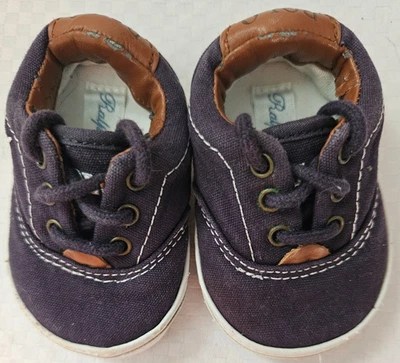 Zapatos Polo Ralph Loren Azul Deslizables Para Niños Talla 0 Zapatos para Niños/Bebé Niño Zapatos Foto 1 de 4