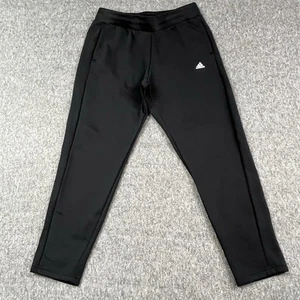 Adidas Sweatpants Boys Youth Large 16-18 Black Athletic Elastic Waist Drawstring - Picture 1 of 12