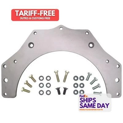 Trans-Dapt 60, One 62- SBC To BOP TH350/400 Trans Adapter Natural Steel Performa - Image 1 of 4