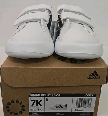Adidas Grand Court 2.0 CF I Blanco/Negro Zapatillas para Niños Pequeños-Asst Talla 7K. Foto 1 de 4