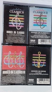 Lot 4 Hooked On Classics/Swing With LOUIS CLARK The Royal Philharmonic Cassettes - Picture 1 of 1