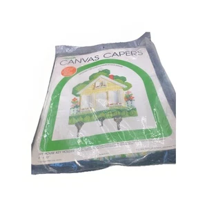 Leisure Arts Canvas Capers Craft My House Key Holder 8"X10" Plastic VTG 1980 Kit - Picture 1 of 4