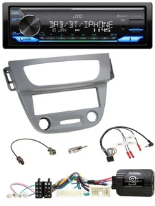 JVC Bluetooth DAB USB Lenkrad Autoradio für Renault Megane 3 2012-2014 grau - Bild 1 von 11