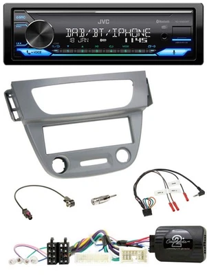 JVC Bluetooth DAB USB Lenkrad Autoradio für Renault Megane 3 2012-2014 grau - Bild 1 von 4