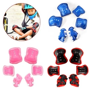 6Pcs Set Skate Protective Girl Boy Cycling Elbow Safety Kids Bike Wrist Knee Pad - Picture 1 of 10