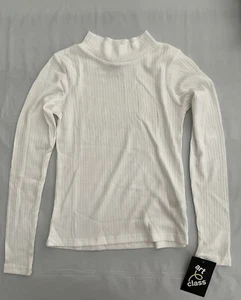 Art Class Girls Long Sleeve Shirt Mock Neck Size M(8) White NWT - Picture 1 of 3