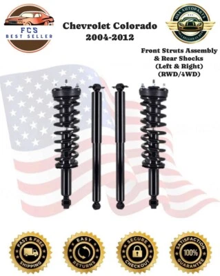 FCS 汽车零件前减震器和后减震器适用于雪佛兰 Colorado 2004 - 2012 — 第 1/4 张图片