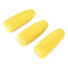 3Pcs Latex Yellow Pet Corn Shape Sounding Teeth Cleaning Protection Chewing Gs0