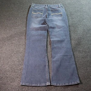 VTG 2000s TILT EMBROIDERED BOOTCUT WOMENS BLUE JEANS 11 REGULAR - Picture 1 of 6