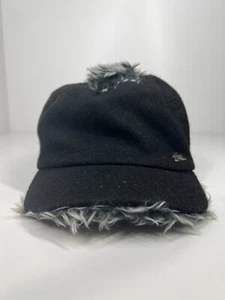 Rusty Mohawk cap hat black army style fur fitted one size fit most stretch large - Picture 1 of 11