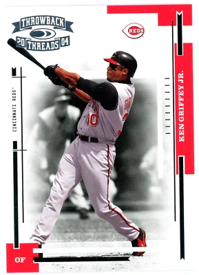 2004 Donruss Throwback Threads - Ken Griffey Jr. - #56 - Cincinnati Reds - Image 1 of 2