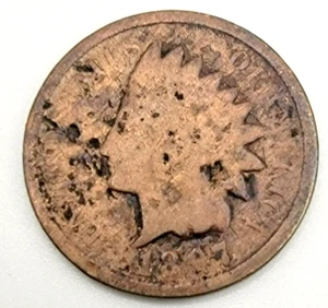 1897 Indian Head Cent AG/G Details You Grade It! Penny Type Coin Free Ship! - Picture 1 of 4