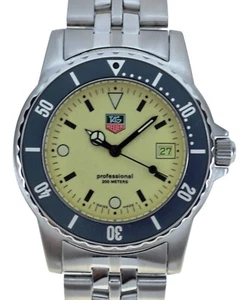 Vintage Men's 37mm Tag Heuer Luminous Professional 1500 Series Watch 929.113 D! - Picture 1 of 11