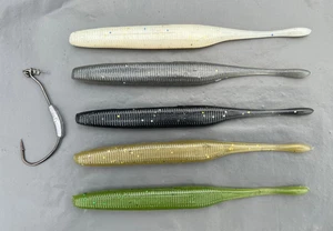 Fishing Sea Bass Pike Zander Cornish Handmade Senko & DoLive Style Set Mix Bags