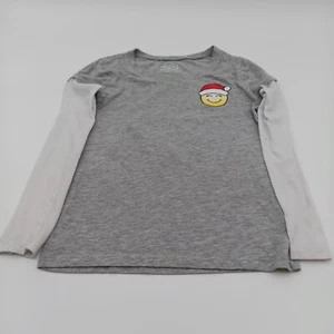 Justice Shirt Girl's Size 10 Gray Believe In Yourself Holiday Tee - Picture 1 of 9