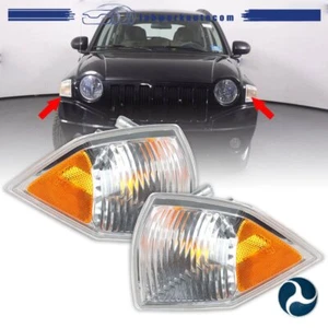 A Pair For 07-10 Jeep Compass Turn Light Signal Blinker Corner Left+right Side - Picture 1 of 11