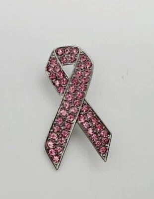 Broche de fita rosa pino de câncer de mama consciência esperança sobrevivente frete grátis 2 pol - Imagem 1 de 4
