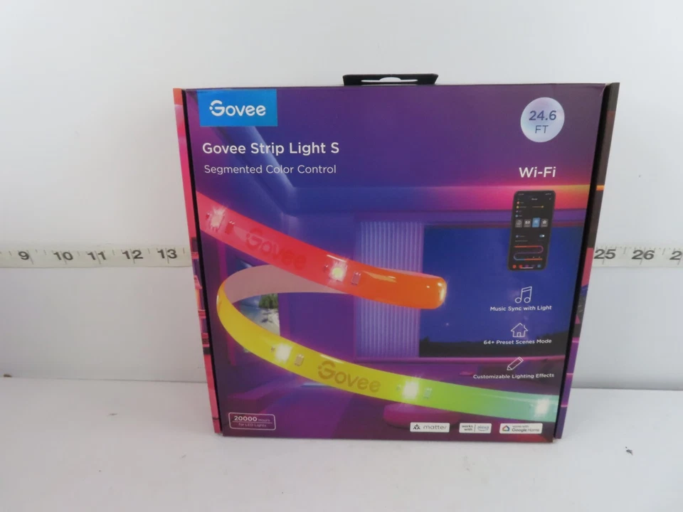 GOVEE Strip Light S 24.6ft H612B New.