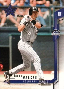 2001 Donruss Leaf Rookies & Stars #80 - Larry Walker - Colorado Rockies 01-077 - Picture 1 of 2