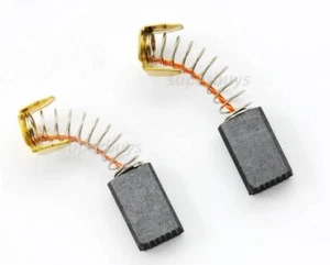 2x 6.5 x 11 x 17mm Carbon Motor Brushes Spare Electrical Spring Power Drill Tool - Foto 1 di 2