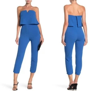 Love Ady NWT Size M Blue Popover Strapless Jumpsuit - Picture 1 of 3