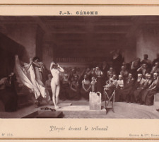 J L GEROME PHRYNE TRIBUNAL TABLEAU 213 GOUPIL & Cie CARTE ALBUM 17,5 x 10,5 cm