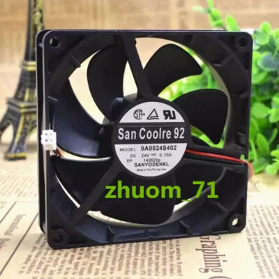 1PC SANYO 9225 9CM 9A0924S402 24V 0.15A 2-Pin Parker speed regulator fan - Image 1 of 4