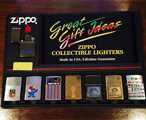 Zippo Lighter Collectable 8 Pieces 1998 World Cup Design (2 Emblem) - Picture 1 of 1