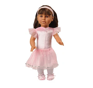 Today's Girl 5 pc Poised and Pretty Ballerina Clothing Set for 18-in Doll - Picture 1 of 5
