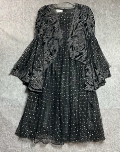 Chasing Fireflies Costume Dress Girls Small Black Halloween Witch Ren Fair Goth - Picture 1 of 10