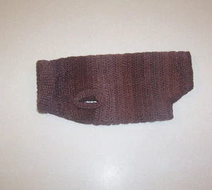 Hand Crochet Shades of Brown Dog Sweater for Medium Pet - Picture 1 of 3