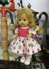 Nasb Nancy Ann Storybook Muffie Blonde Braids Slw Doll in Radish Dress (2413)