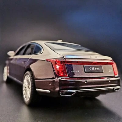 1:24 Hong Qi H9 Alloy Luxy Diecast Model Sports Car Sound & Light Kids Gift Toys - Image 1 of 4