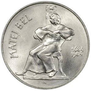 CZECHOSLOVAKIA 100 Korun 1984 Silver BU '300th Anniversary - Birth of Matej Bel' - Picture 1 of 2