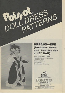 Poissot DPP 263 EVE Dress pattern for 15" Doll - Picture 1 of 6