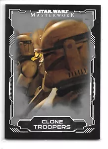 2016 STAR WARS MASTERWORK CLONE TROOPERS SILVER METALLIC SP #75/99 CARD #61! - Picture 1 of 2